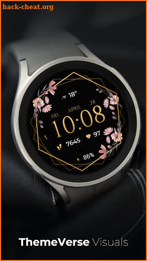 TVV Luxury Flowers Watch Face screenshot