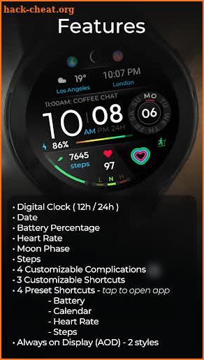 TVV Sport 3 Digital Watch Face screenshot