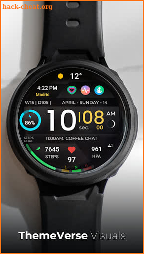 TVV Sport Digital Watch Face screenshot