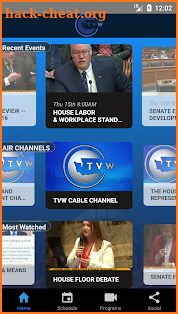 TVW, WA Public Affairs Network screenshot