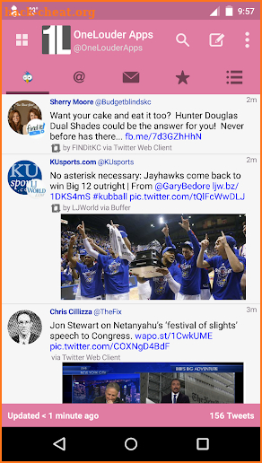 TweetCaster Pink for Twitter screenshot