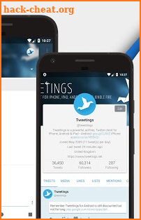 Tweetings for Twitter screenshot