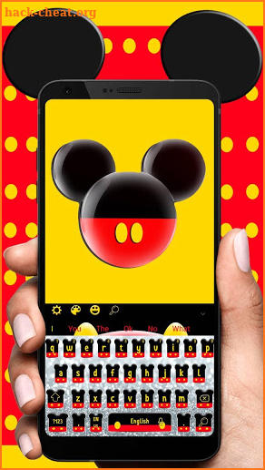 Twinkle Cute Micky Bow Keyboard Theme screenshot