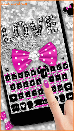 Twinkle Minny Bowknot Keyboard Theme screenshot