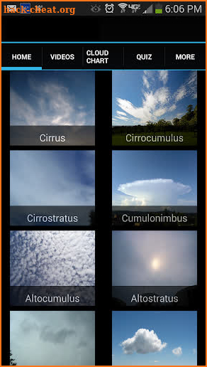 Types of Clouds - Cloud Guide screenshot