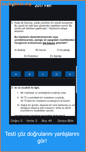 Tyt - Yks - Lys - Ygs Çıkmış Sorular - Test screenshot