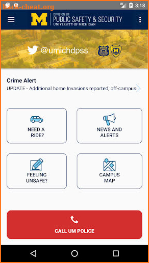 U-M Public Safety screenshot