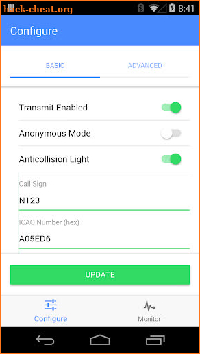 uAvionix skyBeacon Installer screenshot