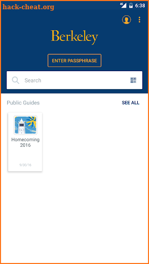 UC Berkeley / Cal Event Guides screenshot