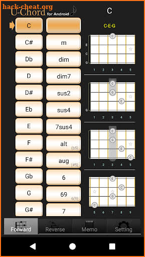 UChord3 (Ukulele Chord) screenshot