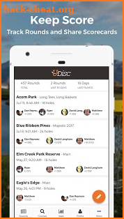UDisc+ Disc Golf App screenshot