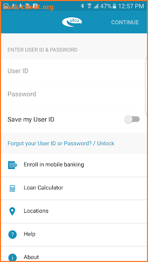 UFCU Mobile Banking screenshot