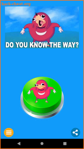 Ugandan Knucles Button Meme screenshot