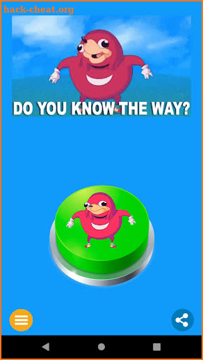 Ugandan Knucles Button Meme screenshot