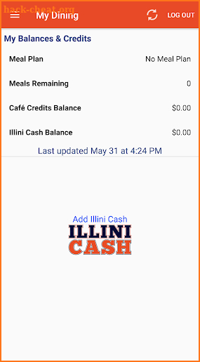 UI Dining screenshot