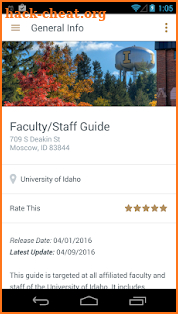 UIdaho Mobile screenshot