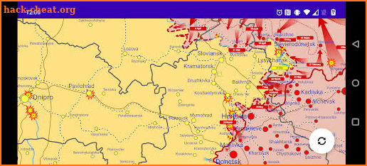 Ukraine Real Time War Map screenshot