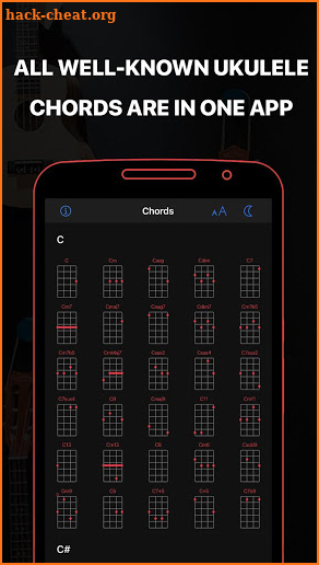 Ukulele songs - chords, tabs and tuner for uke! screenshot