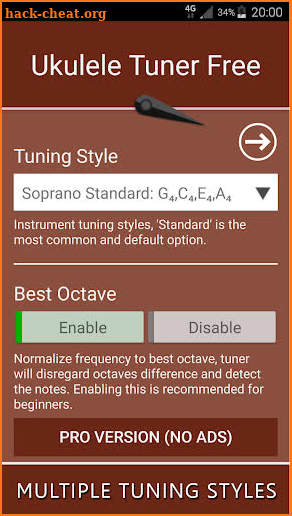 Ukulele Tuner Free screenshot