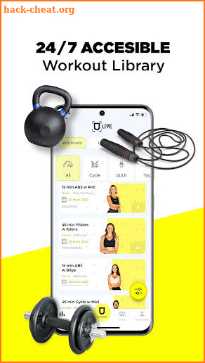 ULive - Workouts ad Home screenshot