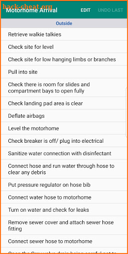 Ultimate RV Checklist screenshot