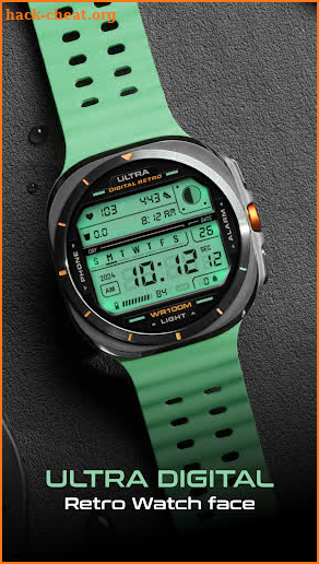 ULTRA Digital Retro watch face screenshot