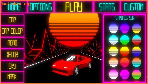 Ultra Rush : A Synthwave Racer screenshot