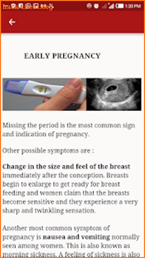 Ultrasound for pregnancy screenshot