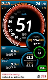 Ulysse Speedometer screenshot