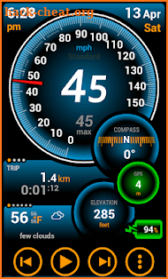 Ulysse Speedometer Pro screenshot