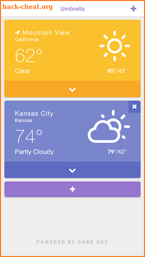 Umbrella: Simple Weather App screenshot