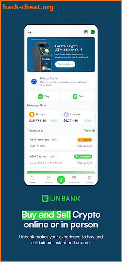 Unbank: Buy & Sell Bitcoin screenshot