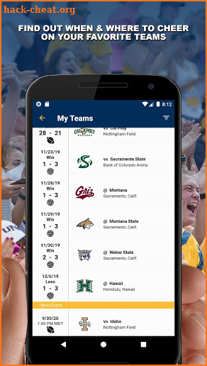 UNC Bears Athletics screenshot