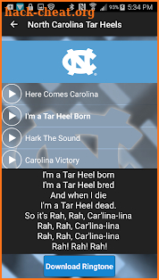 UNC TAR HEELS Ringtones 2017 screenshot