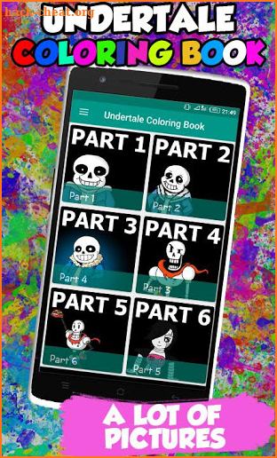 Undertale Coloring books screenshot