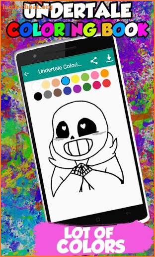 Undertale Coloring books screenshot