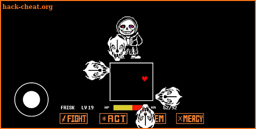 Undertale dust sans battle simulator screenshot