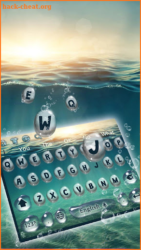 Underwater Keyboard screenshot