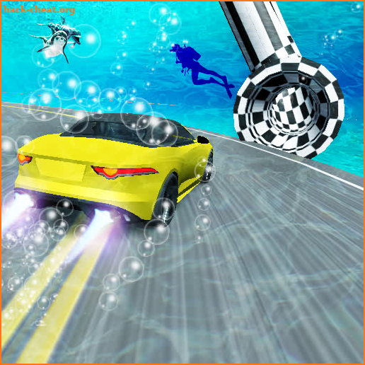 UnderWater Ramp Car Stunts screenshot