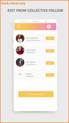 Unfollow Chief - Mass Unfollow App screenshot