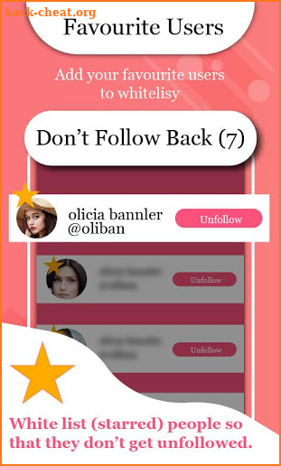 Unfollow - Fans & Unfollowers for Instagram screenshot