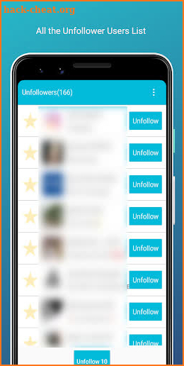 Unfollow Users Plus screenshot