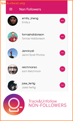 Unfollowers & Ghost Followers For Insta screenshot