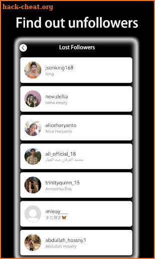 Unfollowers Followers IG & Ins screenshot