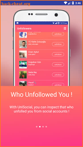 Unfollowers for Instagram - UniSocial screenshot