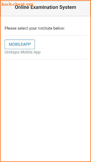 UniApps Online Exam screenshot