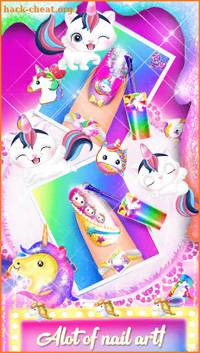 Unicorn Acrylic Nails Makeover screenshot