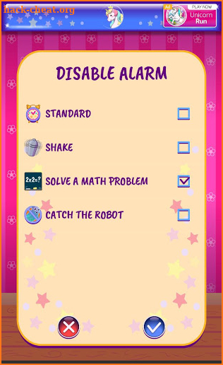 Unicorn Alarm Clock screenshot