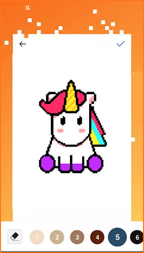 Unicorn Art Pixel - Color By Number screenshot