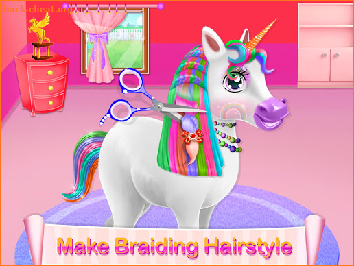 Unicorn Braided Hairstyle Makeover screenshot